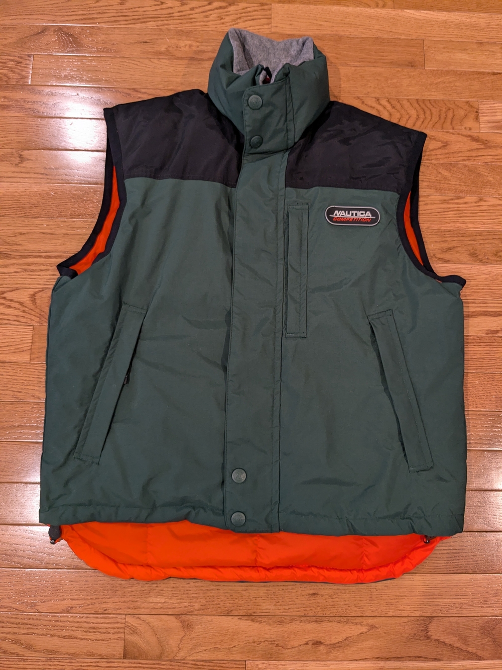 Nautica Competition Reversible Down Puffer Vest Men's Large